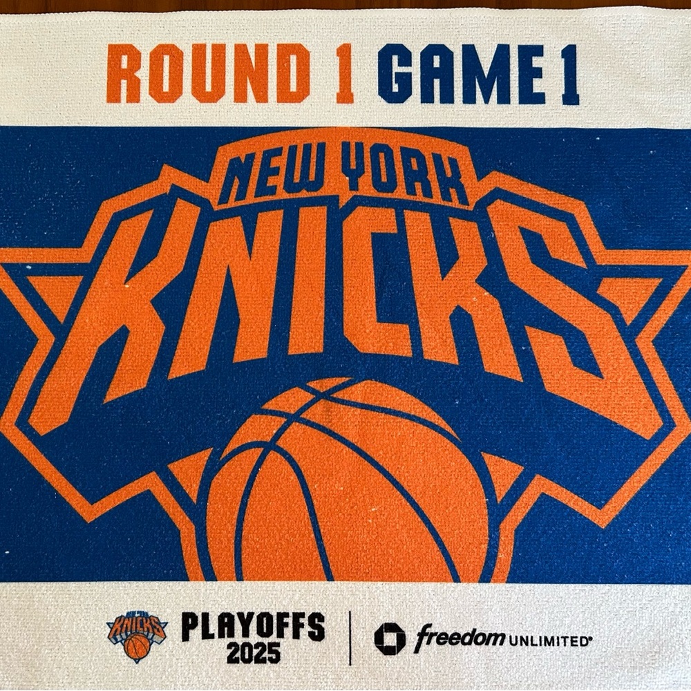 Blue and Orange Playoffs Towel